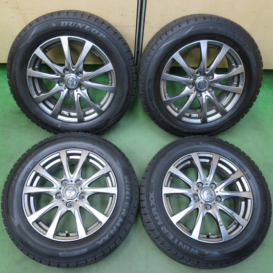 バリ溝！24年！9.5分★スタッドレス 205/60R16 ダンロップ ウインターマックス WM02 T.R.G. TRG 16インチ PCD114.3/5H★5110705イス