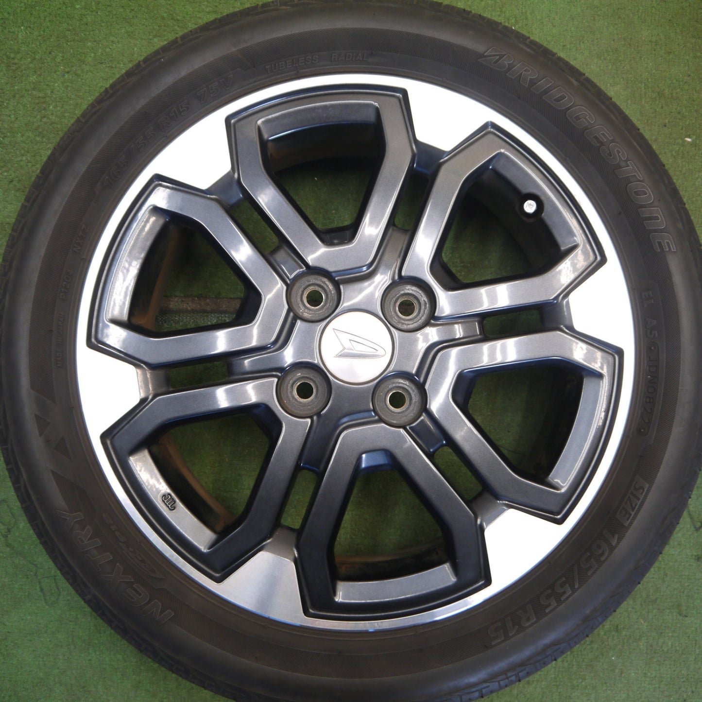 キレイ！22年★ダイハツ ウェイク 純正 165/55R15 ブリヂストン ネクストリー エコピア 15インチ PCD100/4H★6052004Hノ
