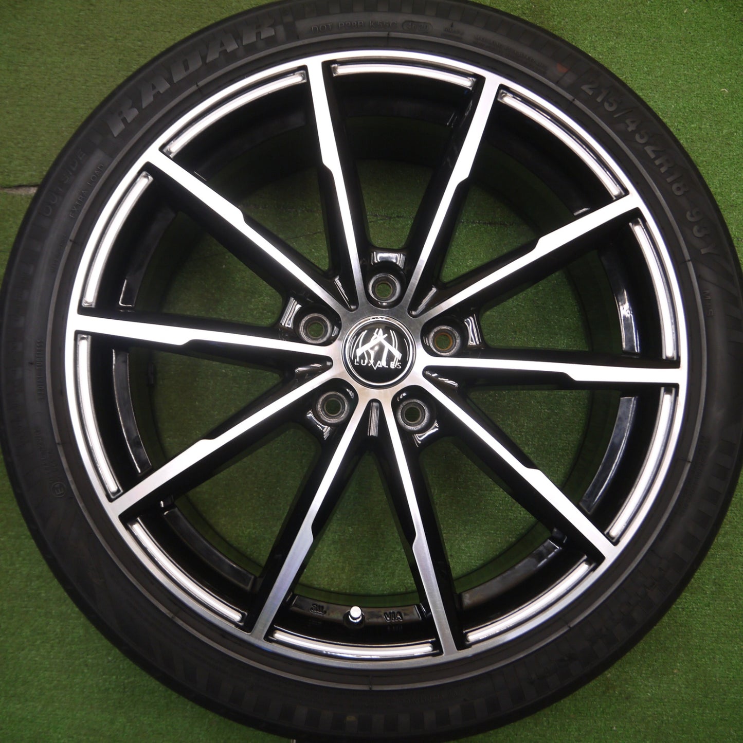 [送料無料] 4本価格★LUXALES PW-X2 215/45R18 レーダー Dimax R8+ ラグザレス 18インチ PCD114.3/5H★5013105Hノ