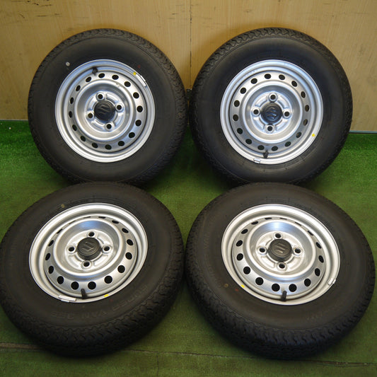 新車外し！23年★スズキ キャリイ 純正 スチール 145/80R12 80/78N ヨコハマ SUPER VAN 355 12インチ PCD100/4H★6060103Hノ