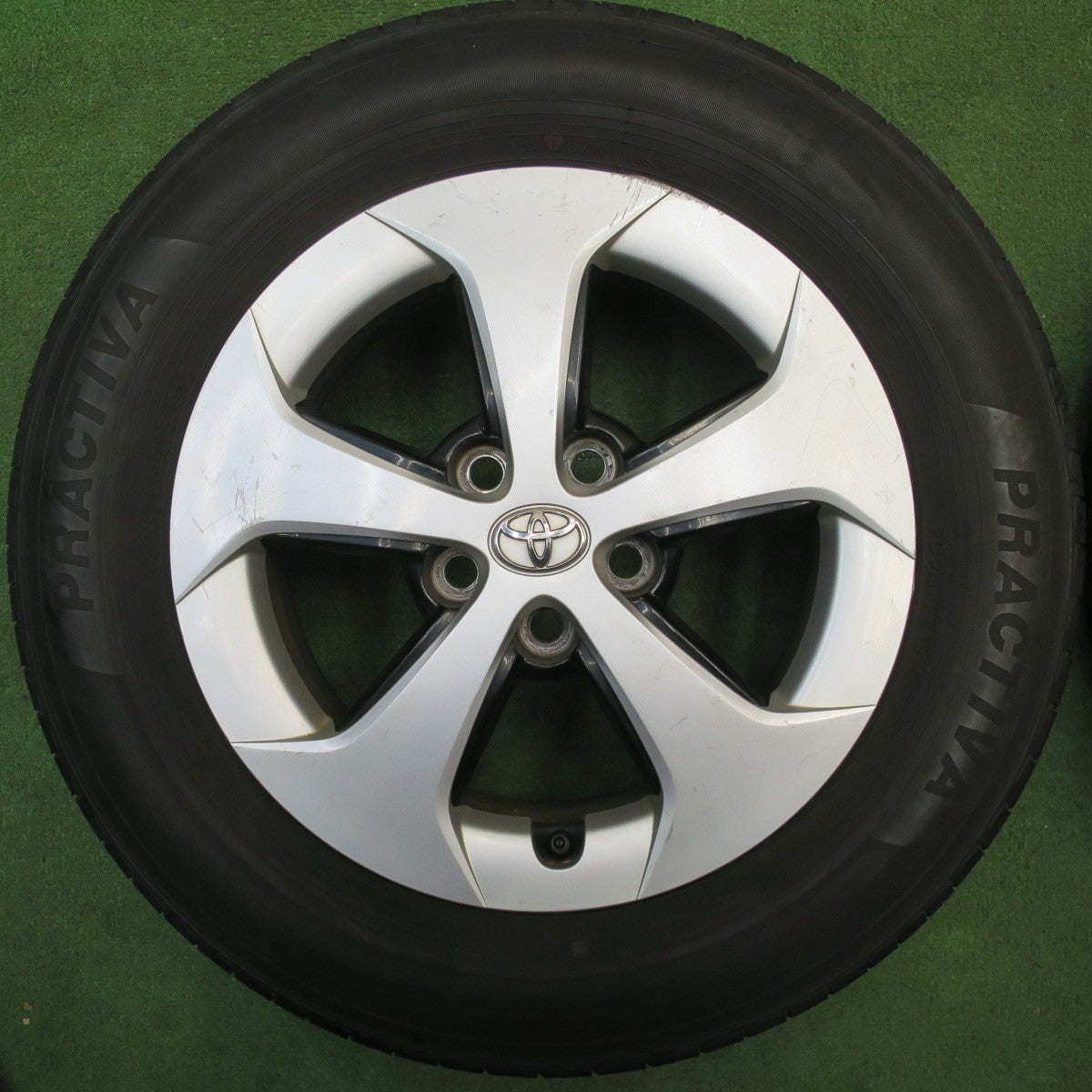 バリ溝！23年！9.5分★トヨタ 30系 プリウス 純正 195/65R15 グッドイヤー EfficientGrip ECO hybrid EG01 プラクティバ ヨコハマ 15インチ PCD100/5H★6032414NJノ