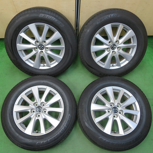 [送料無料] タイヤほぼ未使用！24年！キレイ★マツダ CX-5 純正 225/65R17 ダンロップ グラントレック PT5 17インチ CX5 PCD114.3/5H★5031802イノ