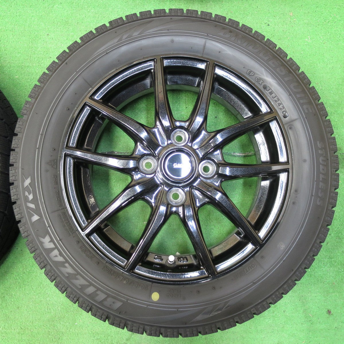 *送料無料* キレイ！20年★スタッドレス G.speed 165/65R14 ブリヂストン ブリザック VRX G.speed Gスピード 14インチ PCD100/4H★4070304イス