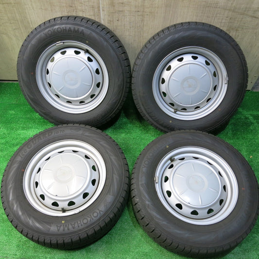 バリ溝！22年！8.5分★スタッドレス 185/70R14 ヨコハマ アイスガード iG70 Carrowin スチール ホイール 14インチ PCD100 114.3/4H マルチ★5110811HAス