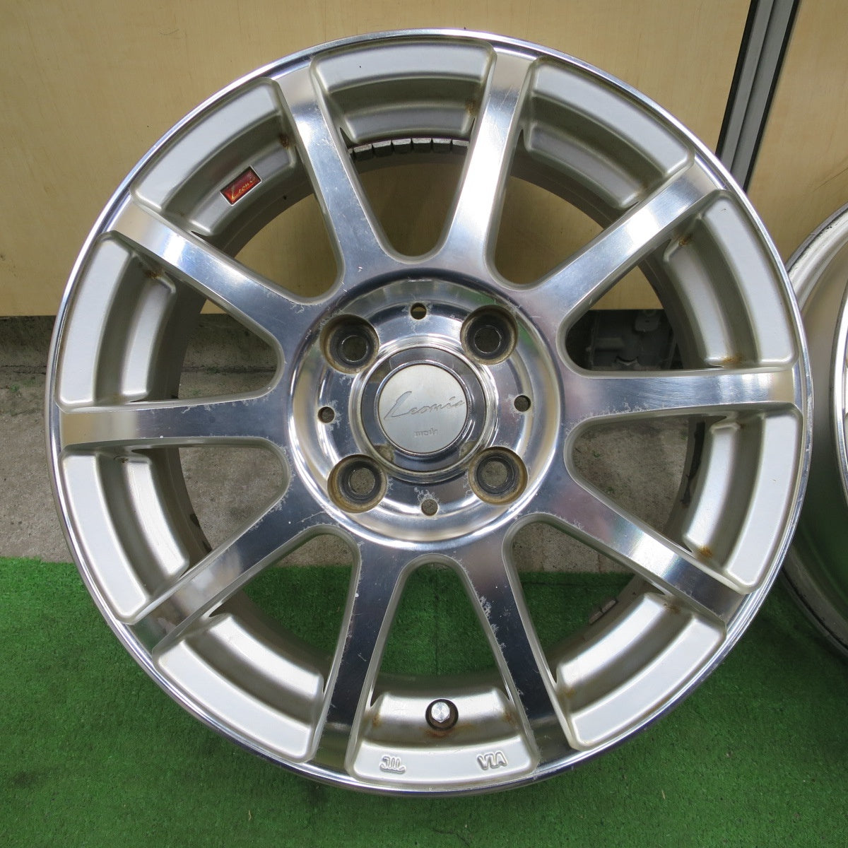 4本価格★Leonis FX weds 14インチ レオニス ウェッズ ホイール 14×5J PCD100/4H★6051202NGホ