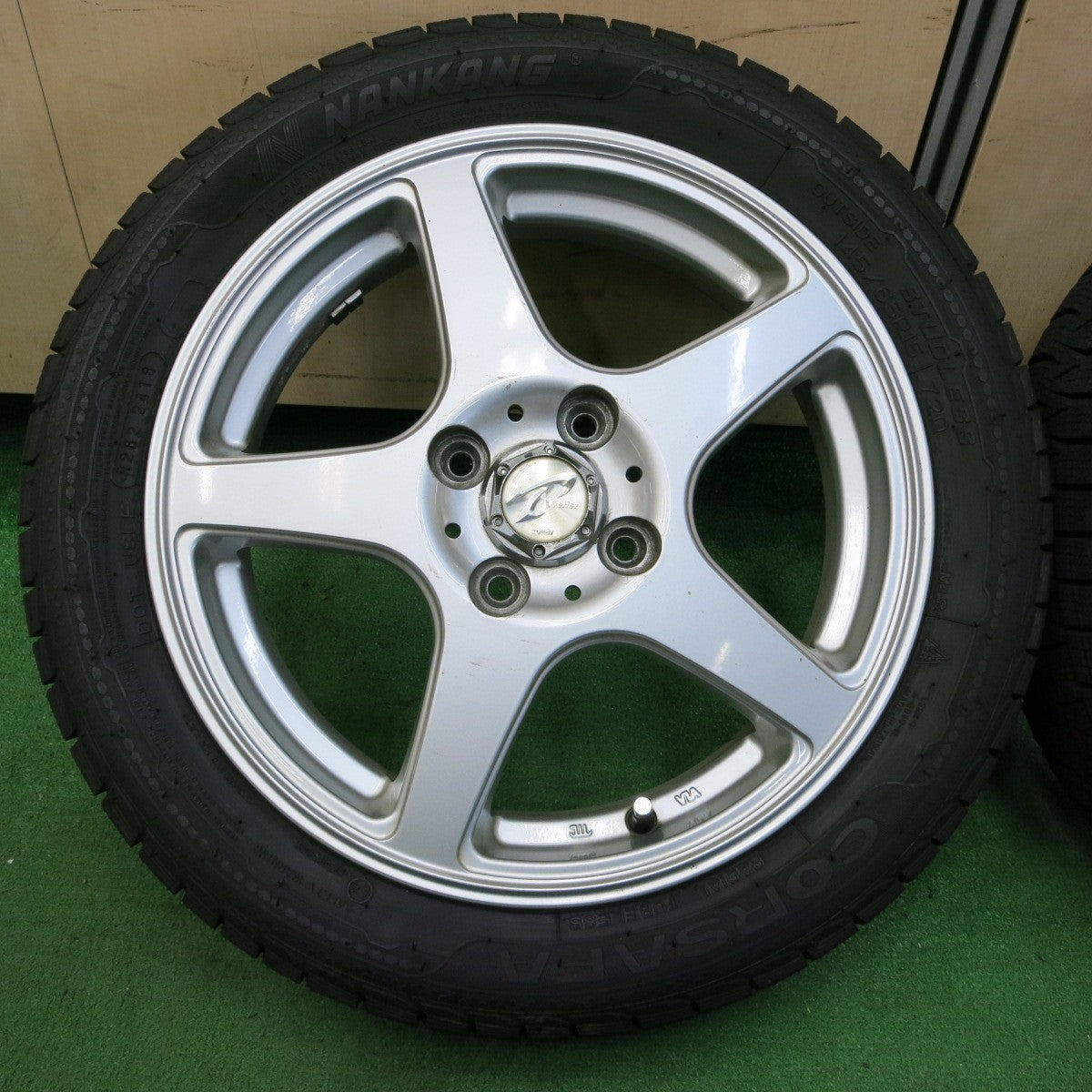 *送料無料* バリ溝！9.5分★三菱 アイ 用 145/65R15 175/55R15 スタッドレス ナンカン CORSAFA Treffer トレファー PCD100/4H★4053102イス