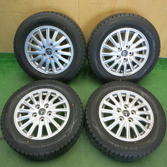 バリ溝！キレイ！9分★トヨタ 80系 ノア ヴォクシー 純正 195/65R15 スタッドレス ダンロップ ウインターマックス WM01 15インチ PCD114.3/5H★6052402HAス