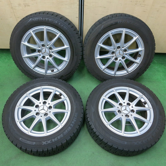 バリ溝！キレイ！9.5分★ベンツ W177 Aクラス 純正 205/60R16 スタッドレス ダンロップ ウインターマックス WM02 16インチ PCD112/5H★4111202SYス