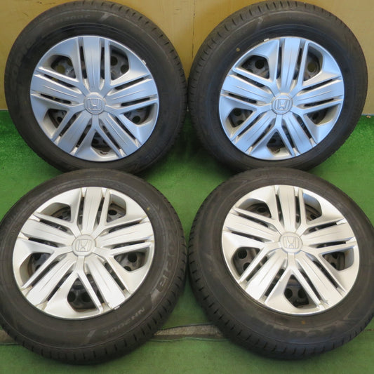 ほぼ未使用！25年◎ホンダ GK フィット 純正 スチール 185/60R15 ブリヂストン エコピア NH200C 15インチ PCD100/4H◎6072504NJノ