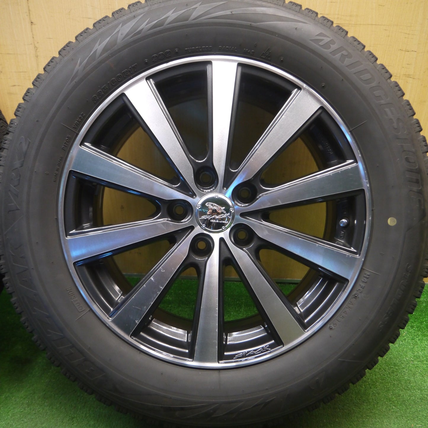 [送料無料] 4本価格★スタッドレス 225/60R17 ブリヂストン ブリザック VRX2 SMACK ENKEI スマック エンケイ 17インチ PCD114.3/5H★5021406Hス