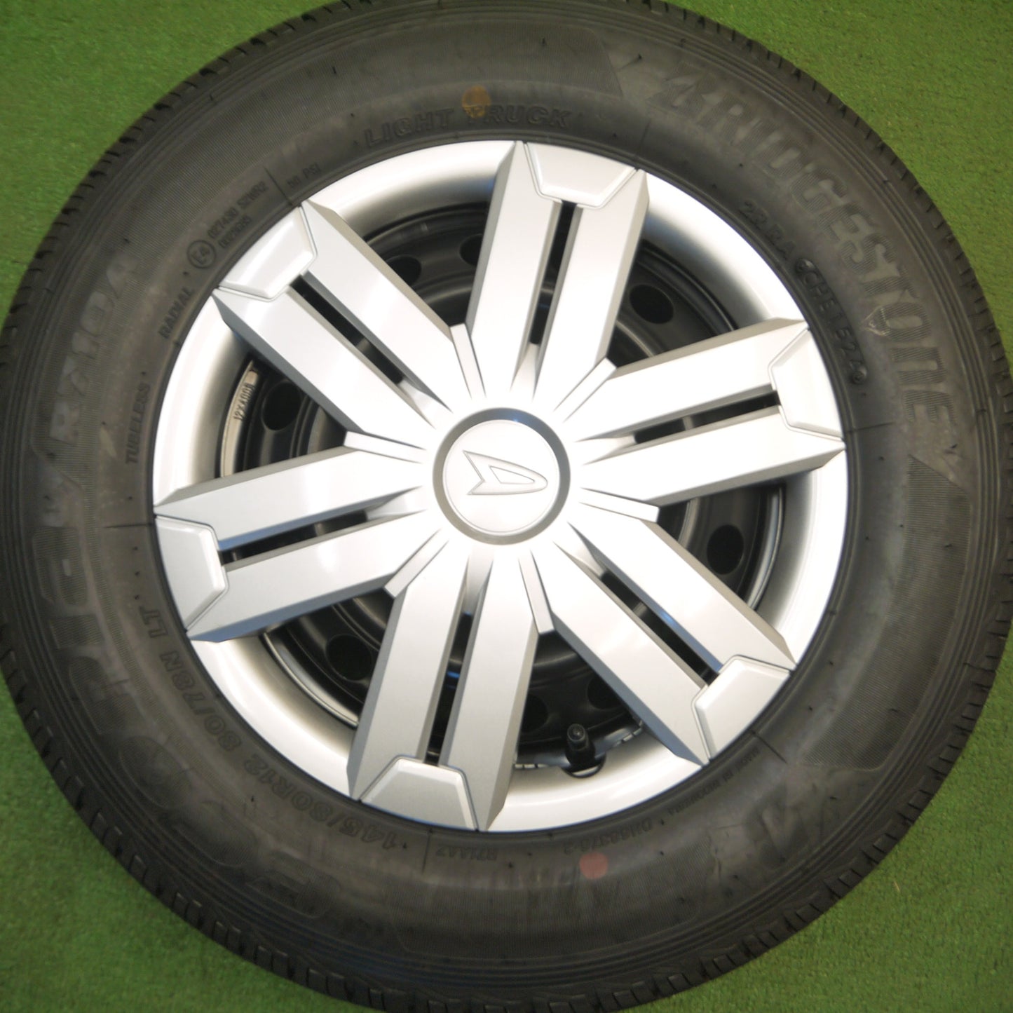[送料無料] 新車外し！24年★ダイハツ アトレー 純正 スチール 145/80R12 80/78N ブリヂストン エコピア R710A 12インチ PCD100/4H★5020407Hノ