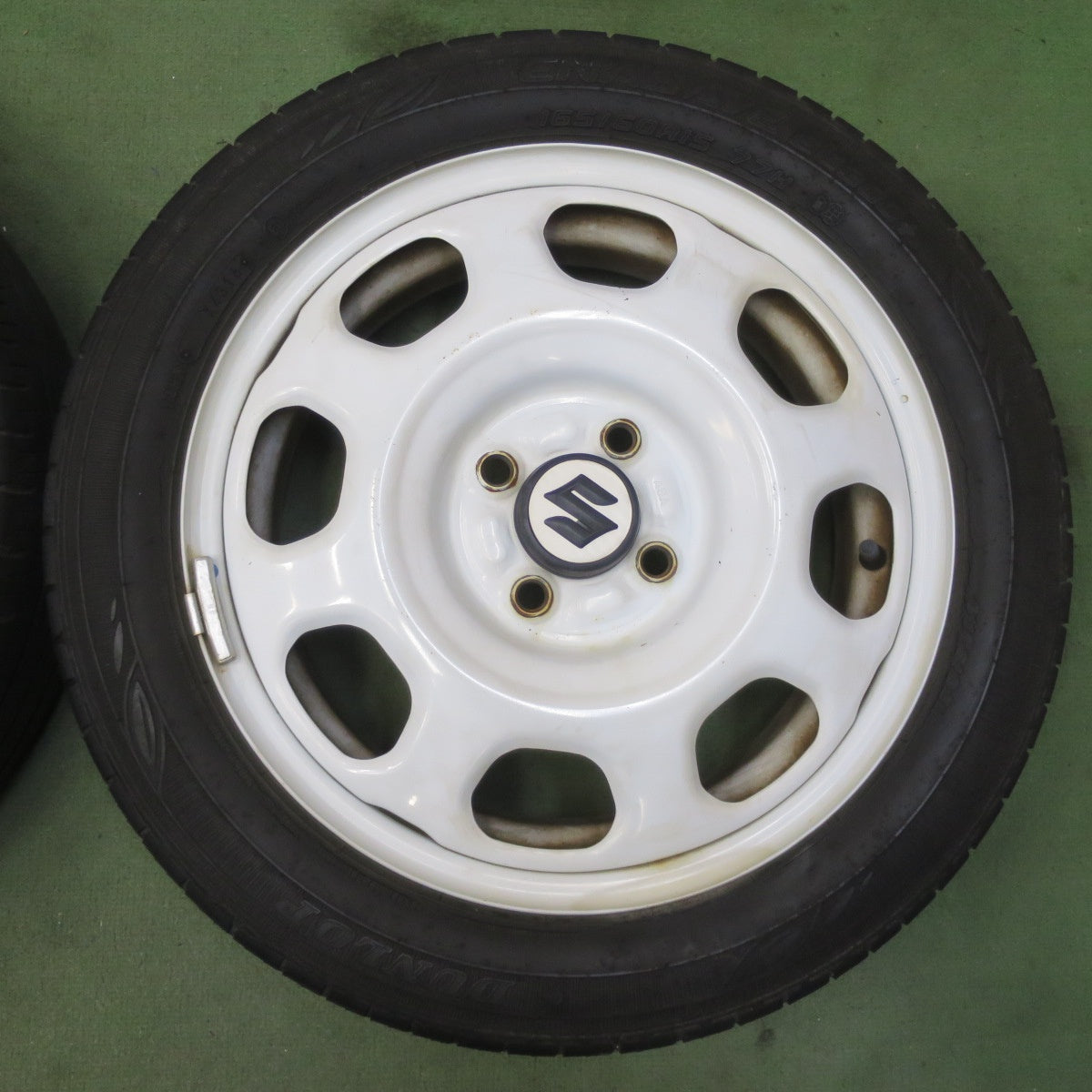 4本価格◎スズキ ハスラー 純正 スチール 165/60R15 ダンロップ エナセーブ EC300+ 15インチ PCD100/4H◎6101204イノ