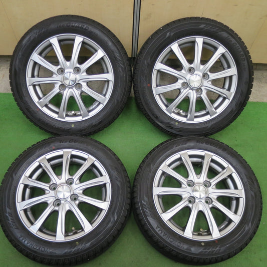 バリ溝！23年！キレイ！9分★スタッドレス 155/65R14 ヨコハマ アイスガード iG60 WEZEN 社外 アルミ 14インチ PCD100/4H★6022703TTス