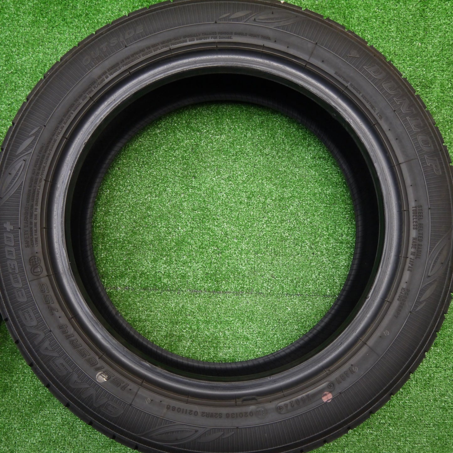 バリ溝！24年！ほぼ10分★155/65R14 ダンロップ エナセーブ EC350+ タイヤ 14インチ N-BOX デイズ ワゴンR タント 等★5101405Hノタ