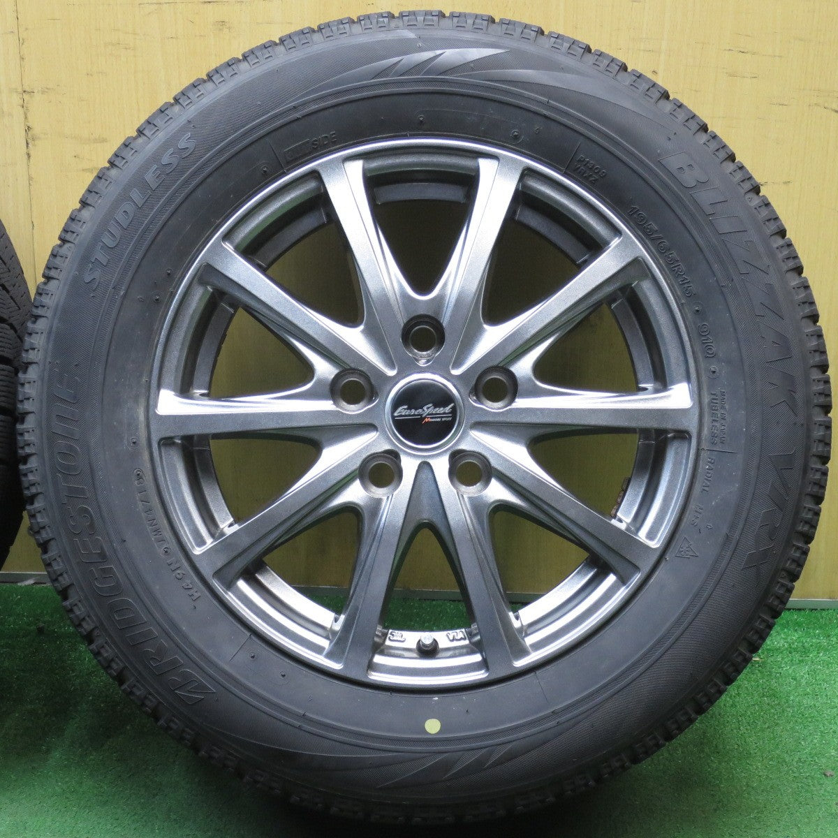 4本価格★スタッドレス 195/65R15 ブリヂストン ブリザック VRX EuroSpeed MANARAY SPORT ユーロスピード 15インチ PCD114.3/5H★5061201NJス