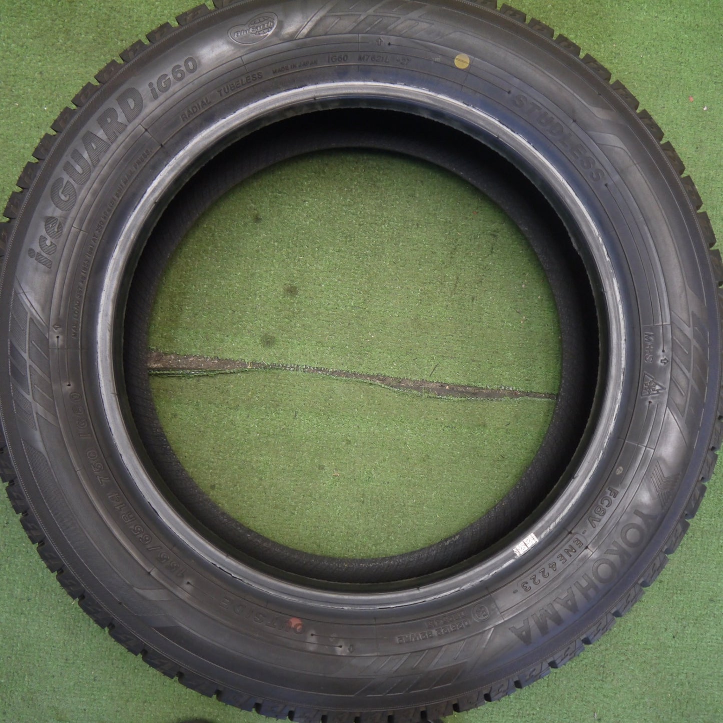 未使用！23年★スタッドレス 155/65R14 ヨコハマ アイスガード iG60 タイヤ 14インチ デイズ ルークス タント スペーシア 等★6071404Hスタ