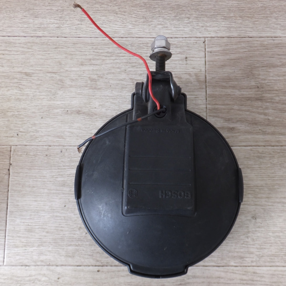 現状品★ボッシュ BOSCH ハロゲン フォグランプ E4 02994 丸形 イエローレンズ 2個 セット ガード付★