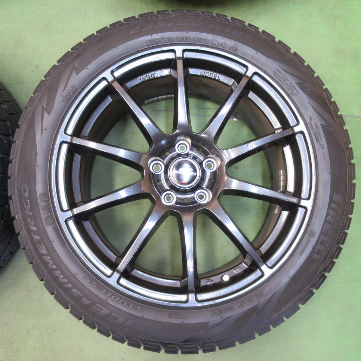 4本価格★スタッドレス 235/50R18 ピレリ アイスアシンメトリコ SCHNEIDER MiD シュナイダー 18インチ PCD114.3/5H★5110809イス
