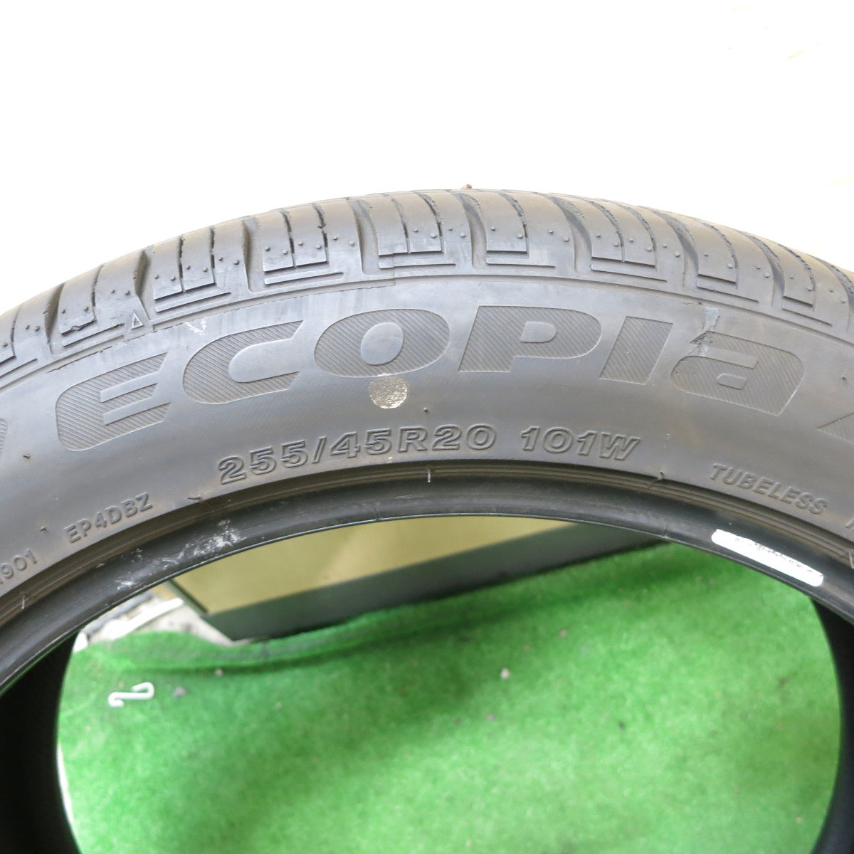 バリ溝！21年！9.5分！2本★255/45R20 ブリヂストン エコピア H/L 422 Plus プラス 20インチ タイヤ アウトランダー アリア エクストレイル 等★5110503ナノタ