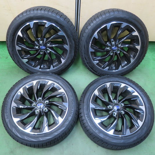 バリ溝！21年！キレイ！9.5分★スバル VN 5 レヴォーグ 純正 215/50R17 スタッドレス ヨコハマ アイスガード iG70 17インチ PCD114.3/5H★5120607イス