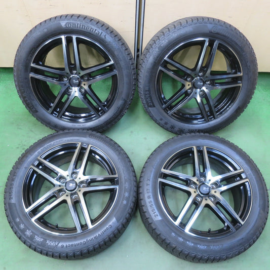 キレイ★スタッドレス 215/55R17 コンチネンタル コンチバイキング コンタクト6 Zmeist VS-1 17インチ PCD114.3/5H★6031101イス