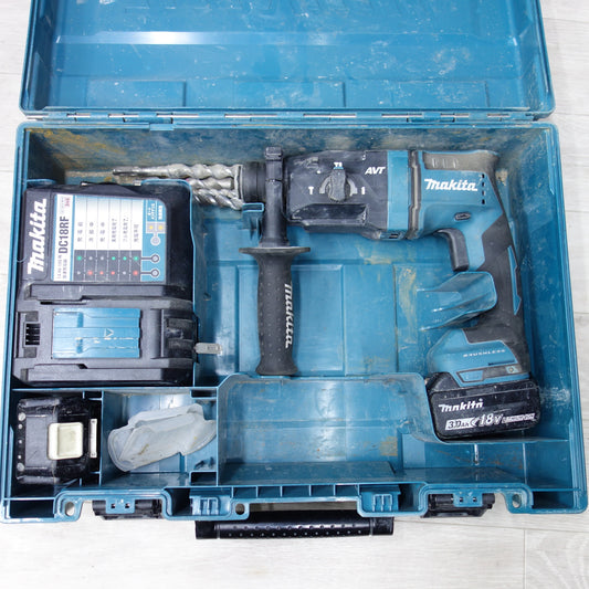 [送料無料] 付属品多数!バッテリー2個◆マキタ 18mm 充電式 ハンマ ドリル 18V HR182DRGX ケース 充電器 付き 電動 工具◆