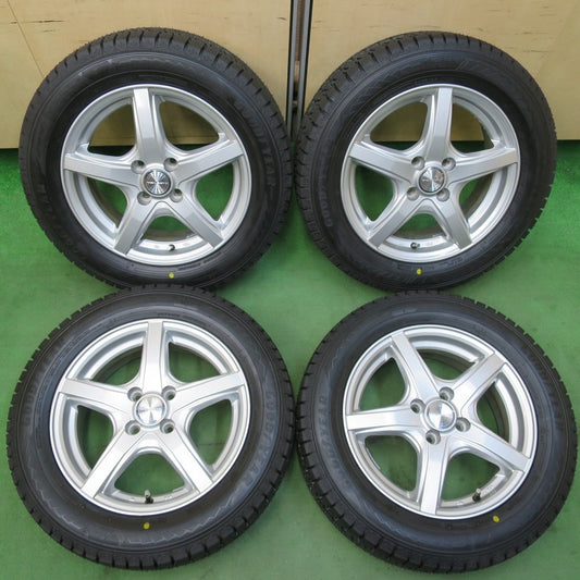 未使用 23年！キレイ★スタッドレス 185/60R15 グッドイヤー アイスナビ8 VIOLENTO ヴィオレント 15インチ PCD100/4H★5032707イス