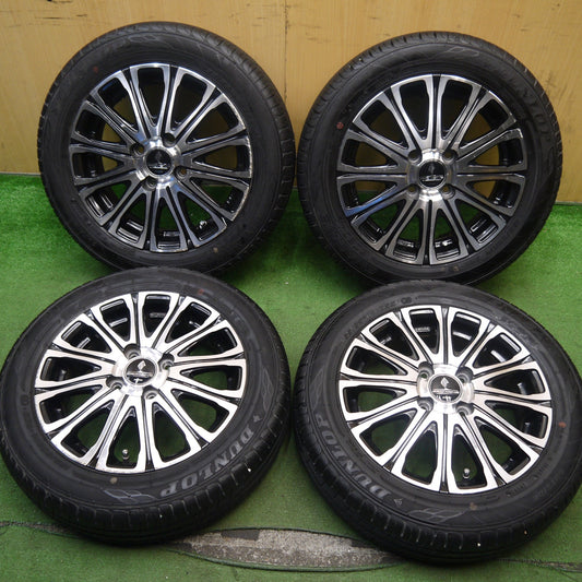 バリ溝！23年！9分★WORK PROMISING STYLE V 155/65R14 ダンロップ エナセーブ EC204 ワーク プロミッシング スタイルV 14インチ PCD100/4H★5062008Hノ