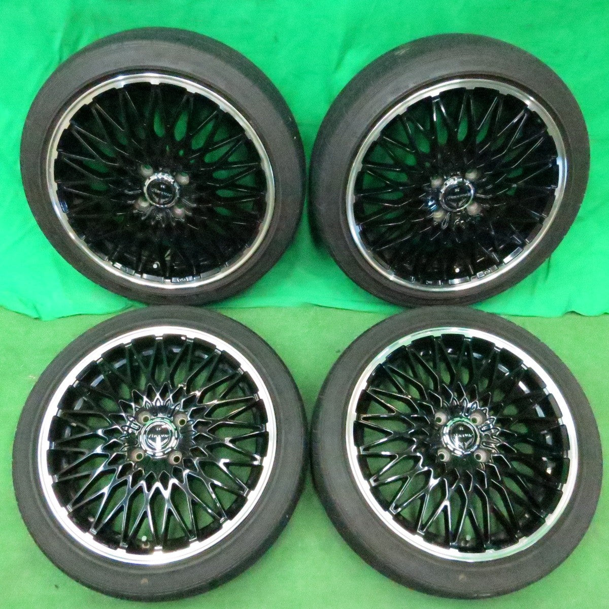 *送料無料* バリ溝！8.5分★LOXARNY Pavone 165/50R16 グッドイヤー イーグル LS2000 hybrid2 ロクサーニ パヴォーネ 16インチ PCD100/4H★4050301ナノ