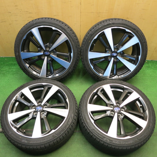 バリ溝！9.5分◎スバル インプレッサ スポーツ 純正 225/40R18 スタッドレス ブリヂストン ブリザック VRX3 18インチ PCD100/5H◎6071903HAス