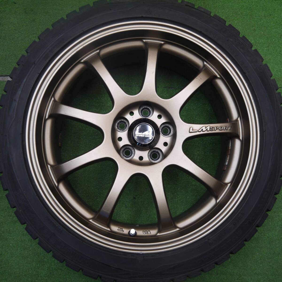 4本★プリウス 等 LM SPORT レアマイスター 215/45R17 スタッドレス ダンロップ WM01 PCD100/5H★5032505Hス