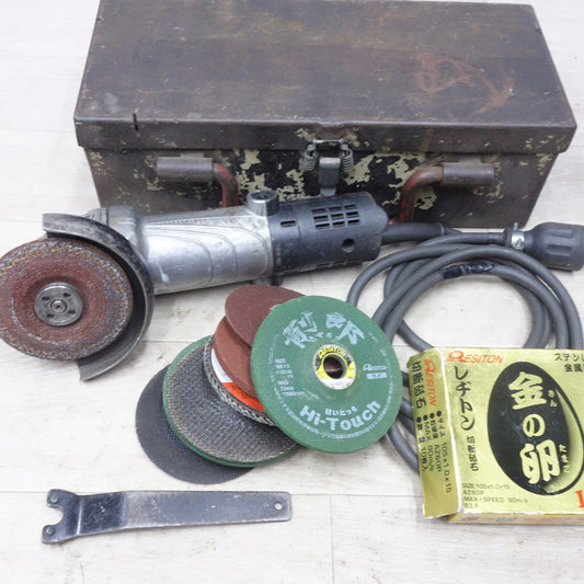 [送料無料] 付属品多数◆日立 100mm 電気 ディスクグラインダー G10SH4 コード式 電動 工具 研摩 研磨 機 HITACHI◆