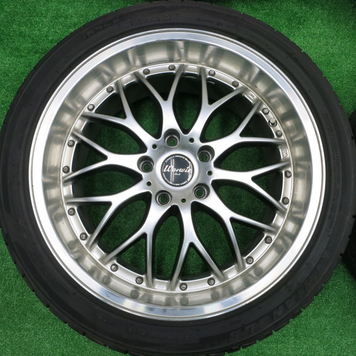 *送料無料* 4本★Warwic Mesh 235/40R18 265/35R18 マックスグレードSⅢ トライアングル TR968 ワーウィック メッシュ PCD114.3/5H★4073004HAノ