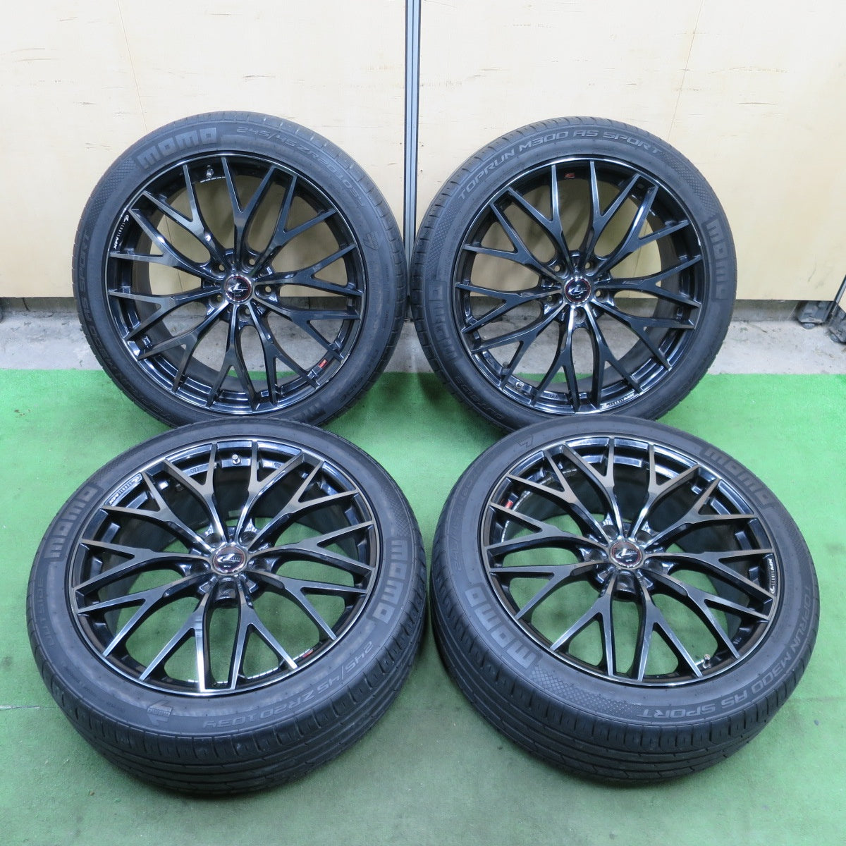 4本価格！24年★LEONIS MX 245/45R20 MOMO TOPRUN M300 AS SPORT レオニス 20インチ PCD114.3/5H★6021406ナノ