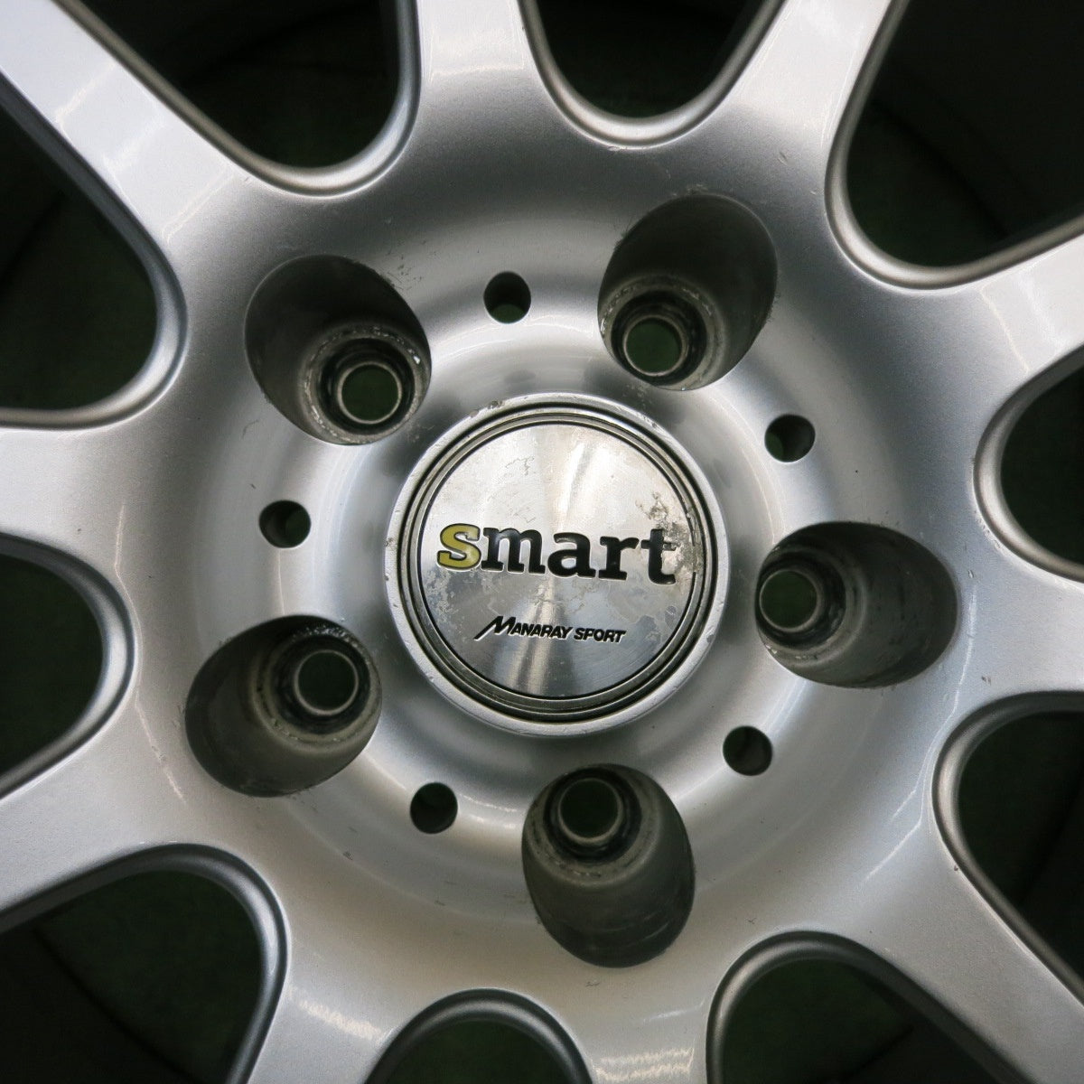 4本価格★smart MANARAY SPORT 18インチ ホイール スマート マナレイ スポーツ 18×8J PCD114.3/5H★6062402HAホ