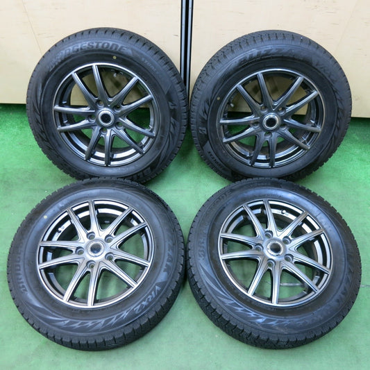 バリ溝！22年！キレイ！9分★スタッドレス 195/65R15 ブリヂストン ブリザック VRX2 社外 アルミ 15インチ PCD114.3/5H★4121811SYス