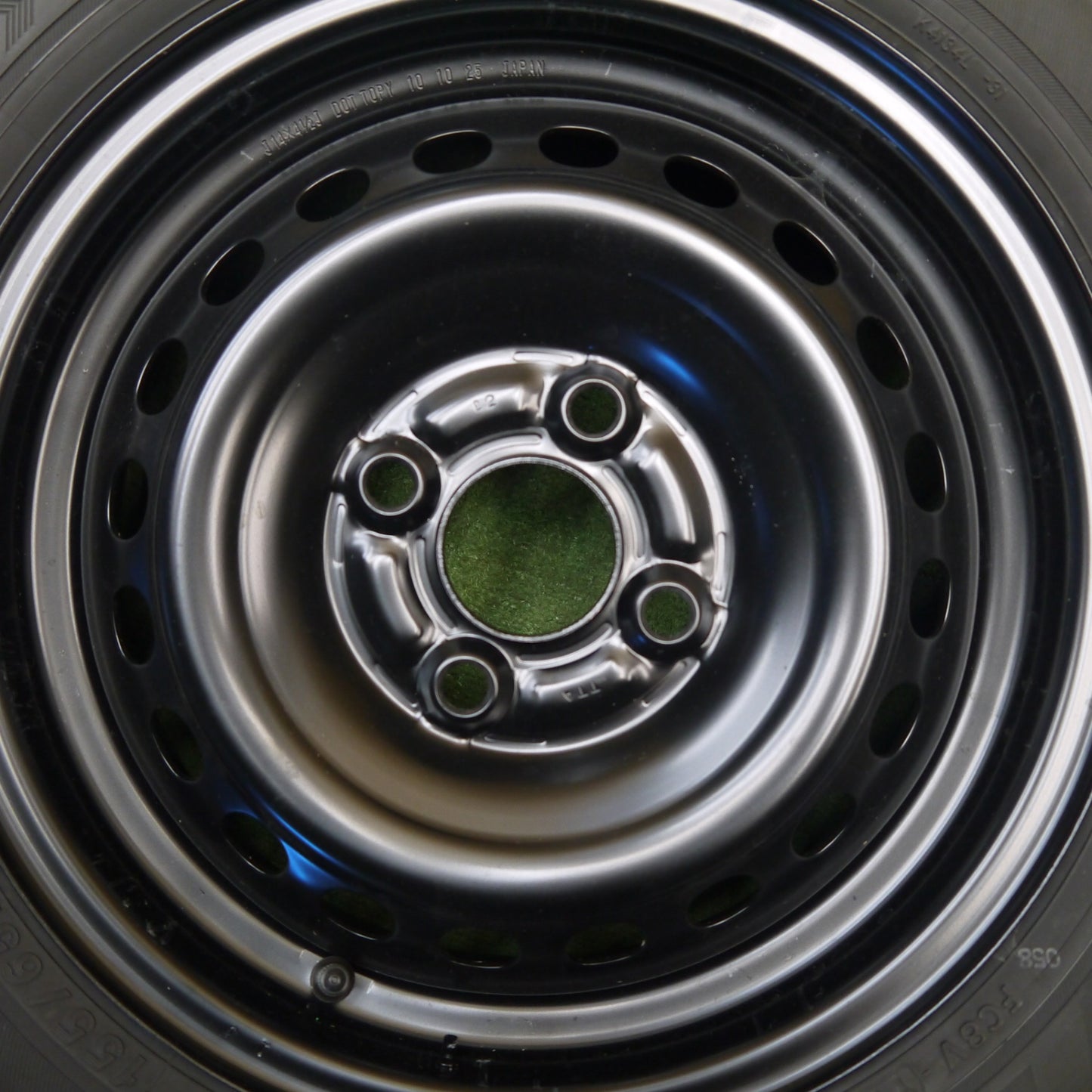 新車外し！25年★ホンダ JF5 N-BOX 純正 スチール 155/65R14 ヨコハマ ブルーアース 14インチ PCD100/4H★6020903Hノ