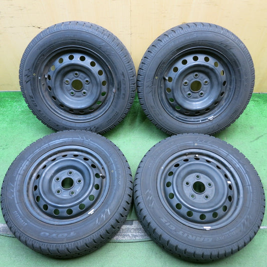 バリ溝！22年！9.5分★スタッドレス 195/65R15 トーヨー オブザーブ ガリット GIZ スチール ホイール 15インチ PCD114.3/5H★5092512HAス