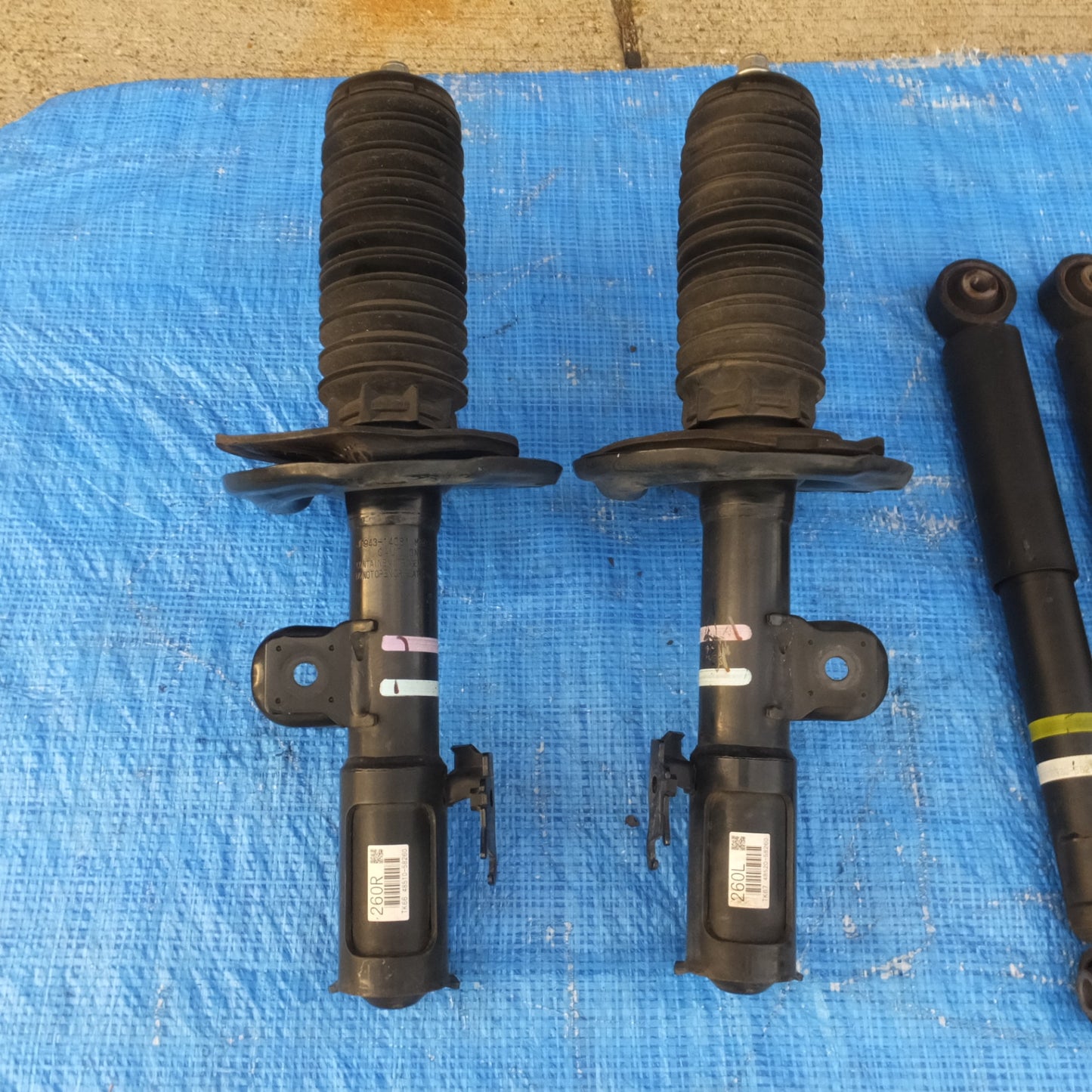 [送料無料] ◆トヨタ 30系 アルファード ヴェルファイア 純正 サスペンション 1台分 J0943-14082 J0943-14081 48530-58210◆