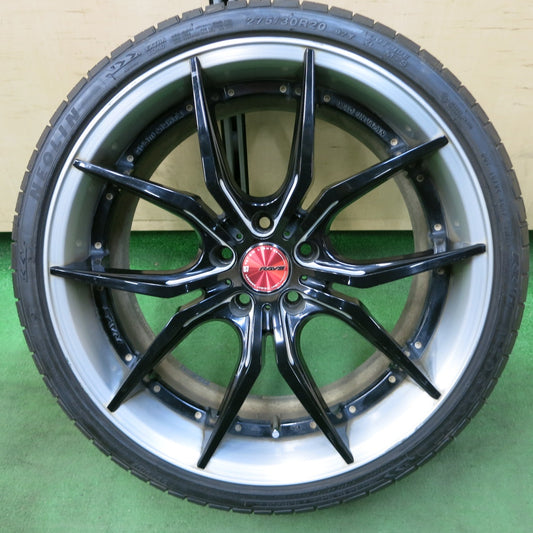 [送料無料] バリ溝！22年！キレイ！9.5分！1本★RAYS gram LIGHTS 57FXX-PRO 275/30R20 ネオリン ネオスポーツ レイズ グラムライツ 20インチ PCD114.3/5H★5011103ナノ