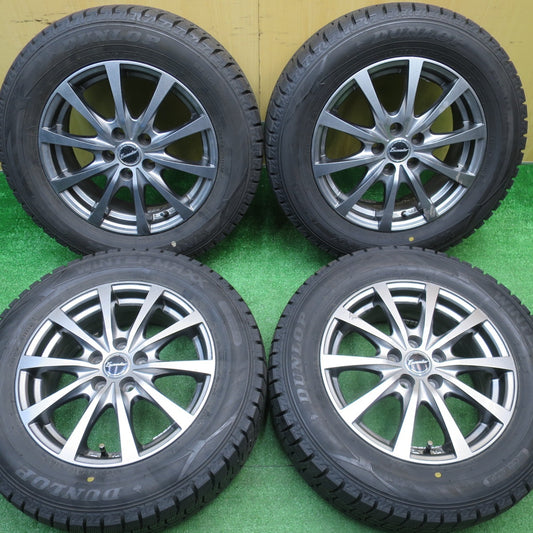 バリ溝！23年！9.5分★プリウス 等 195/65R15 スタッドレス ダンロップ ウインターマックス WM02 Exceeder エクシーダー 15インチ PCD100/5H★5110603NJス