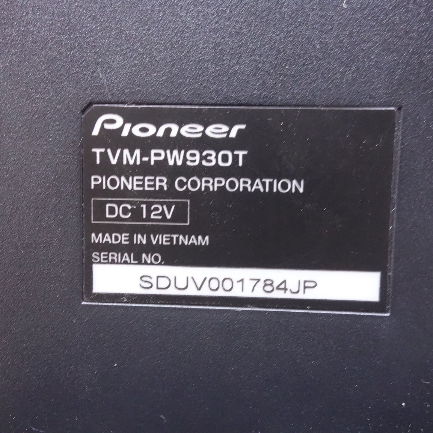 [送料無料] ◆パイオニア カロッツェリア 9V型 ワイド VGA プライベート ヘッドレスト モニター TVM-PW930T 2台セット Pioneer 現状品◆
