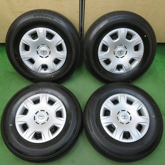 [送料無料] 新車外し！22年★トヨタ 200系 ハイエース 純正 スチール 195/80R15 107/105N ブリヂストン エコピア RD613 15インチ PCD139.7/6H★5032904イノ