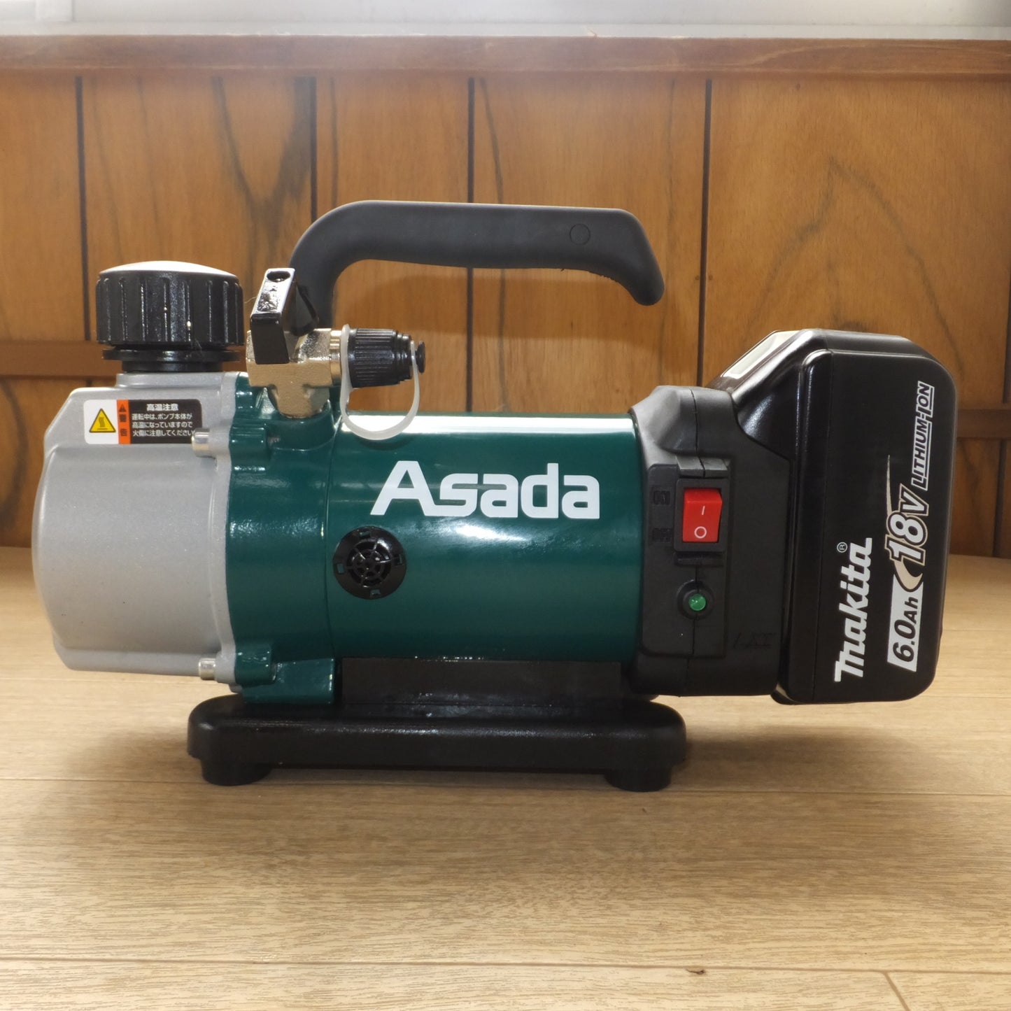 [送料無料] 現状品★アサダ Asada 充電式真空ポンプ 1.5CFM-B　マキタ バッテリ BL1860B　セット★