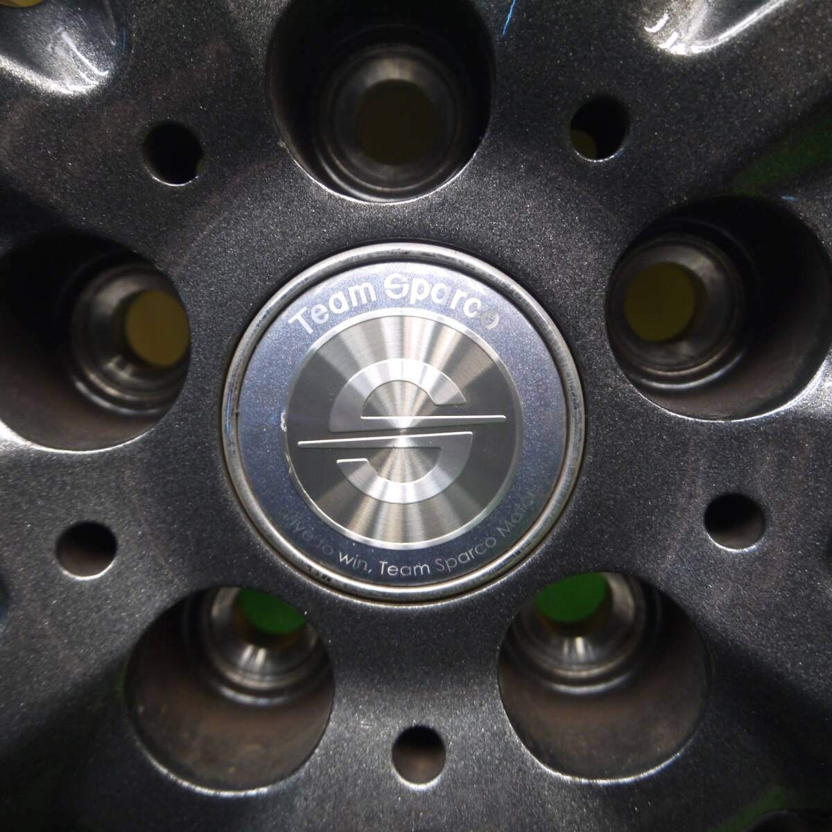 バリ溝！23年！キレイ！ほぼ10分★スタッドレス 195/50R16 グッドイヤー アイスナビ8 Team Sparco チームスパルコ 16インチ PCD100/5H★4121701Hス