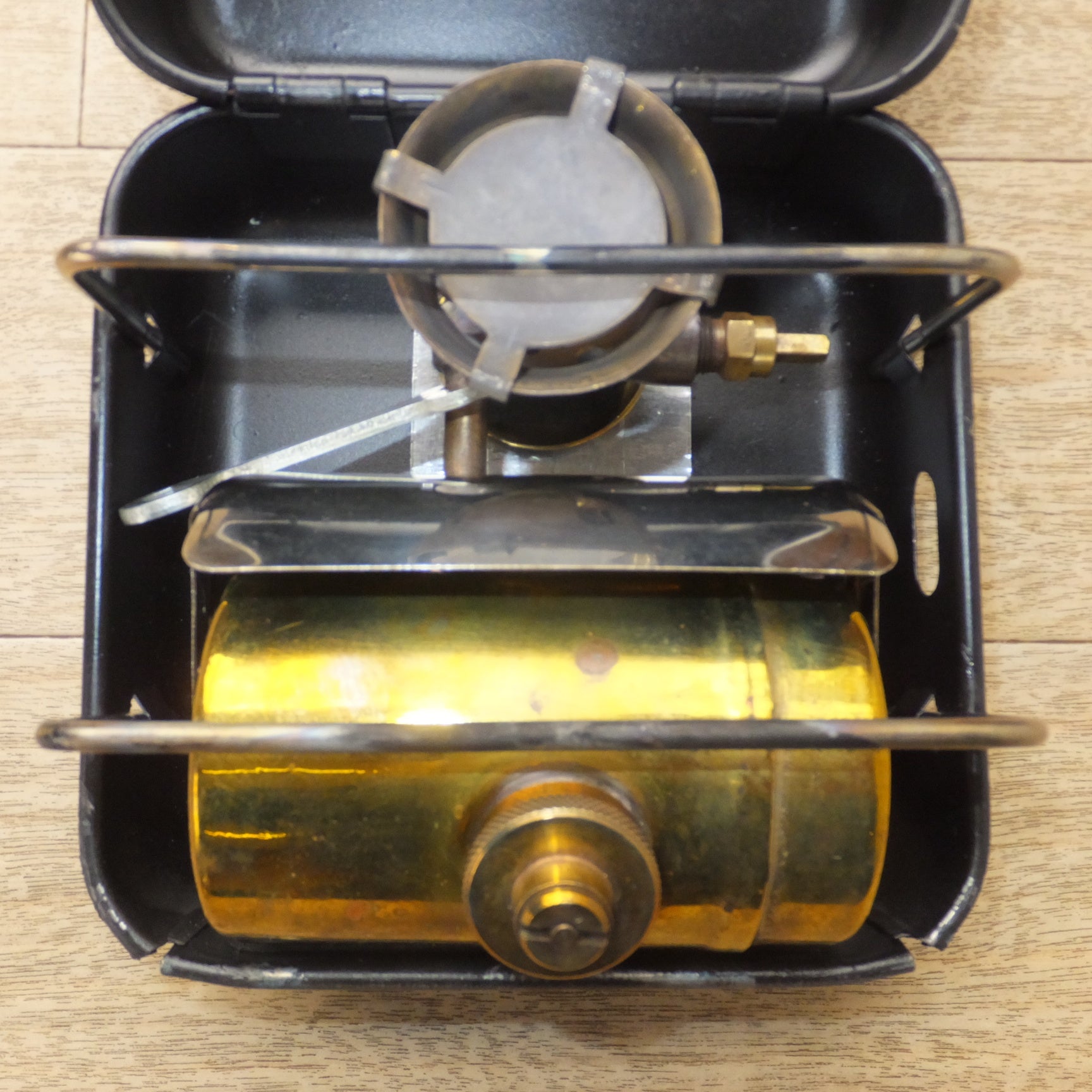 送料無料] ☆オプティマス Optimus 8R(?) 箱ストーブ シングルバーナー