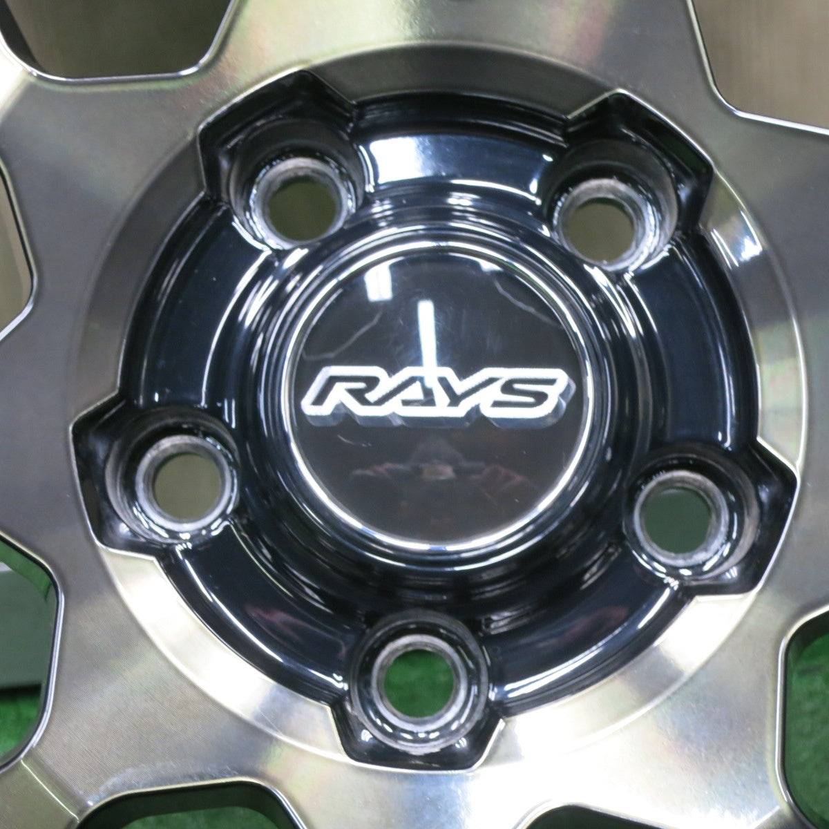*送料無料* バリ溝！キレイ！9分★RAYS DAYTONA M9 235/70R16 ヨコハマ ジオランダー A/T レイズ デイトナ 16インチ PCD114.3/5H★4041013TNノ