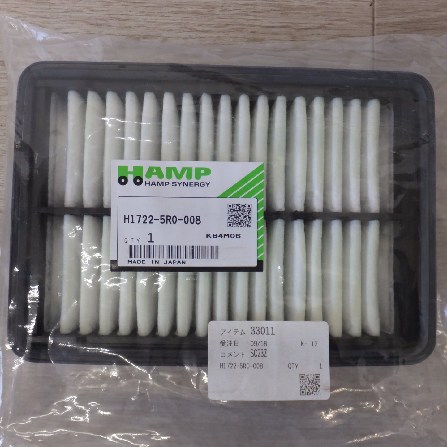 [送料無料] 未使用★トヨタ クリーンエアフィルター V9114-3008 　エアエレメント V9112-D022 V9112-S026　ホンダ HAMP H1722-5R0-008　セット★
