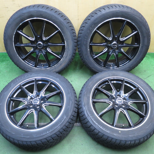 バリ溝！8.5分★XV フォレスター 等 225/55R18 スタッドレス ブリヂストン ブリザック DM-V2 X CROSS SPEED クロススピード 18インチ PCD100/5H★5091901NJス