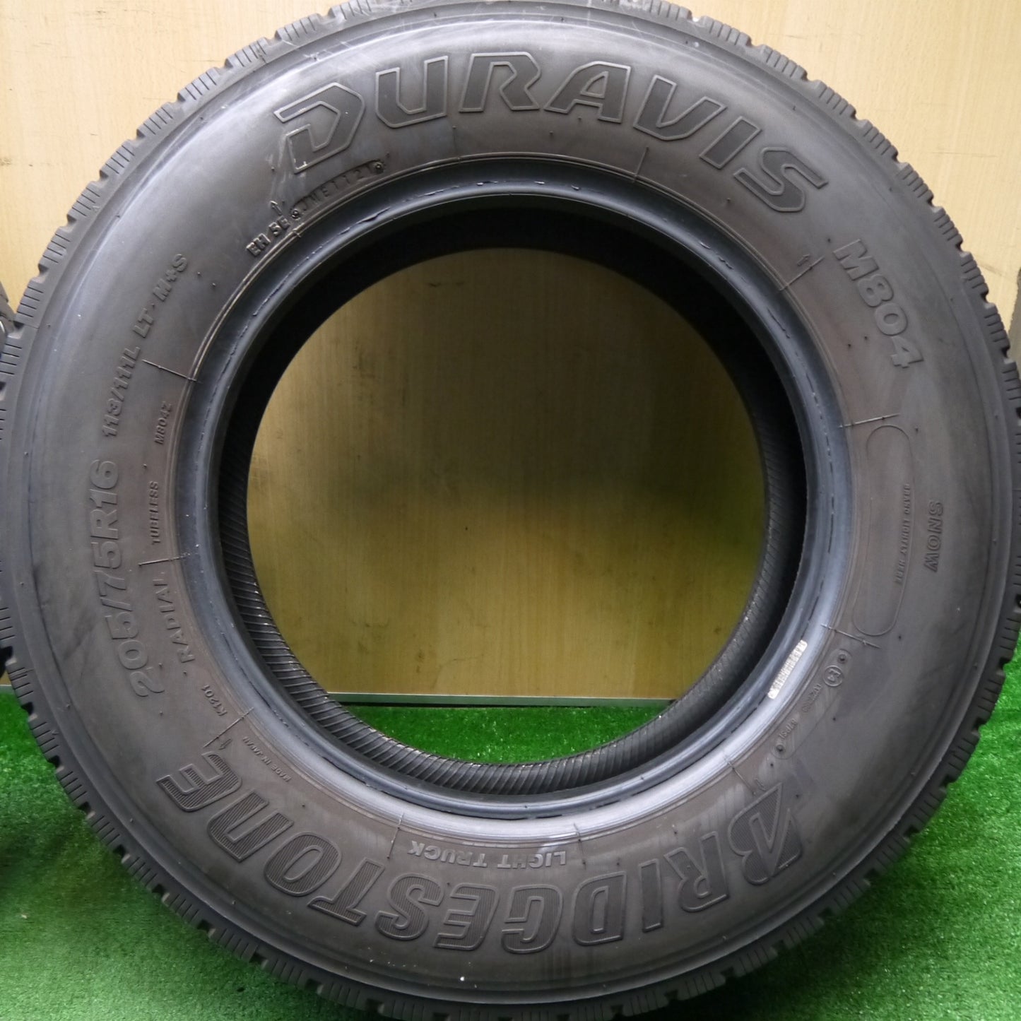 バリ溝！21年！9分！6本★トラック バス タイヤ 205/75R16 113/111L ブリヂストン デュラビス M804 ミックス オールシーズン 16インチ★5121504Hノタ